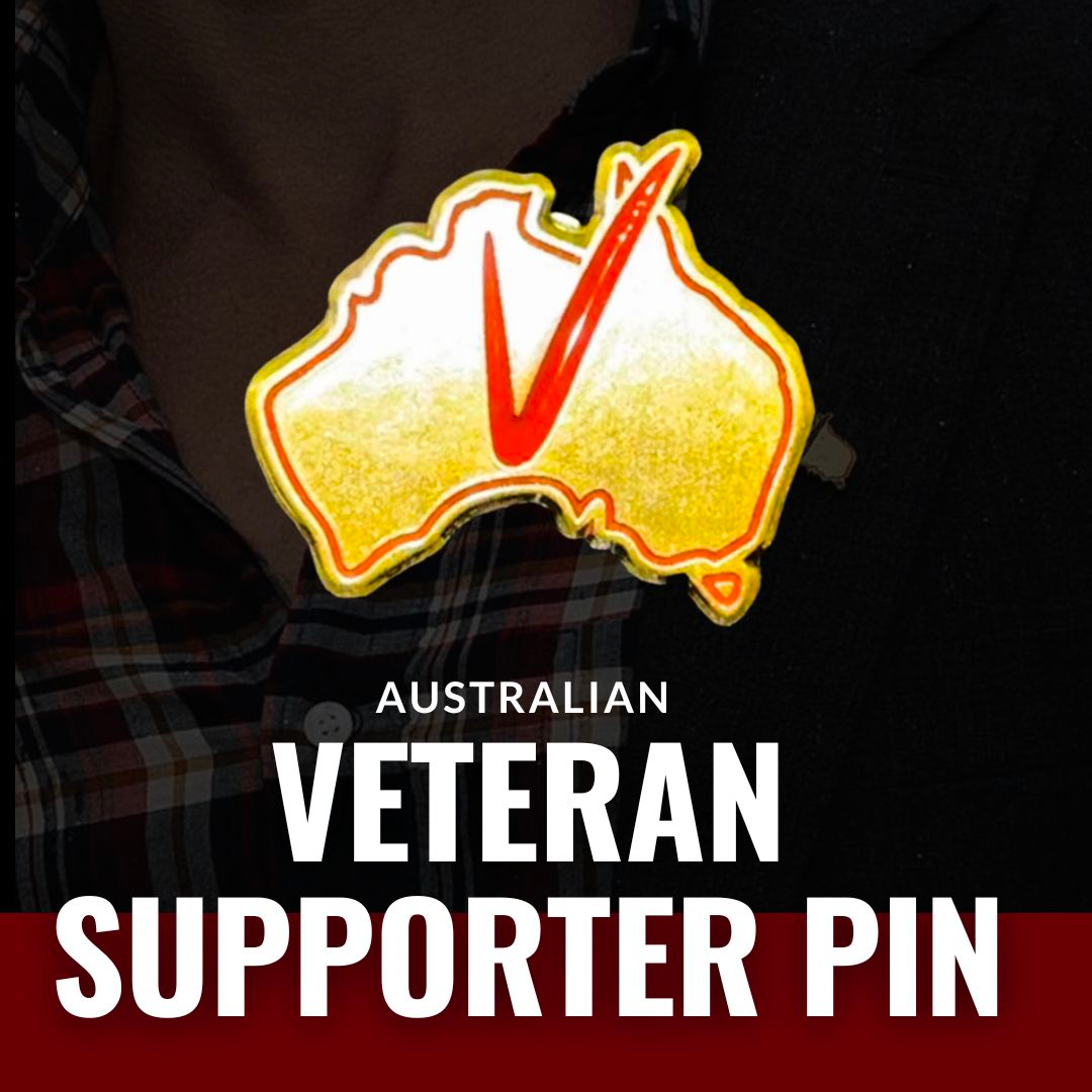Australian Veteran Supporter Pin