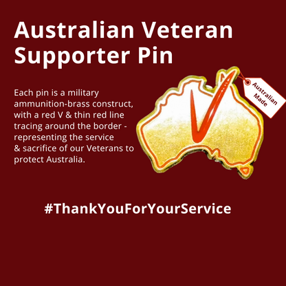 Australian Veteran Supporter Pin